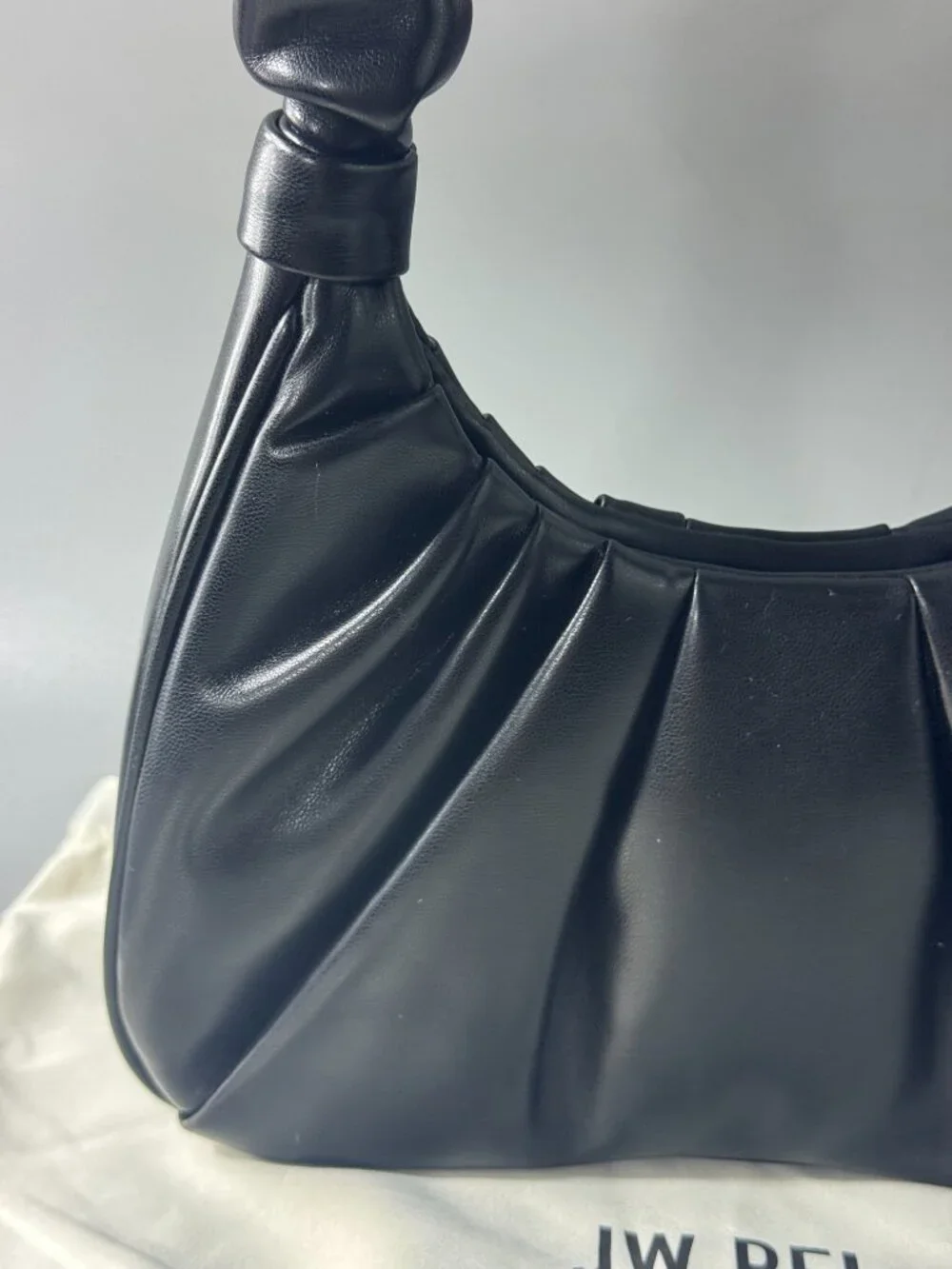 NWOT JW PEI Gabbi Ruched Hobo Handbag - Black